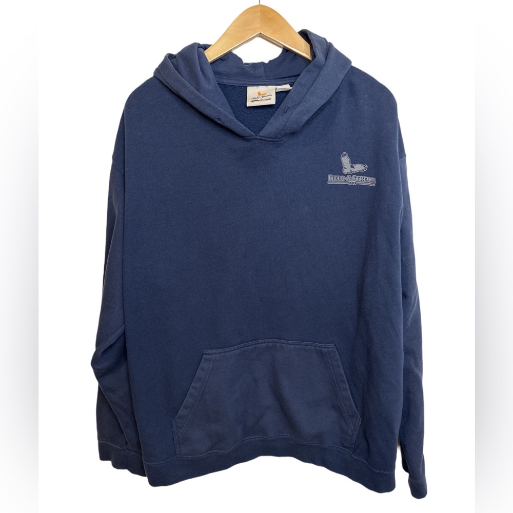 FIELD & STREAM NAVY BLUE SWEATSHIRT HOODIE SZ XXl